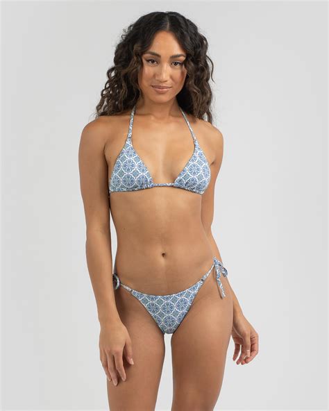 Shop Rhythm Nahla Itsy Tie Side Bikini Bottom In White Fast Shipping Easy Returns City