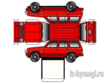 Cardboard Jeep Template