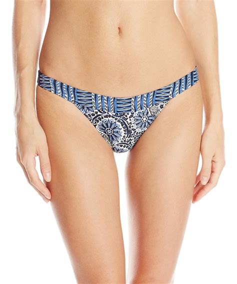 Women S Britt Stripe High Waisted Retro Full Coverage Swimsuit Bikini Bottom Red White