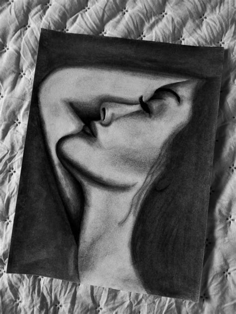 Retrato En Carboncillo Dibujo De Mujer Charcoal Portrait Tattoo