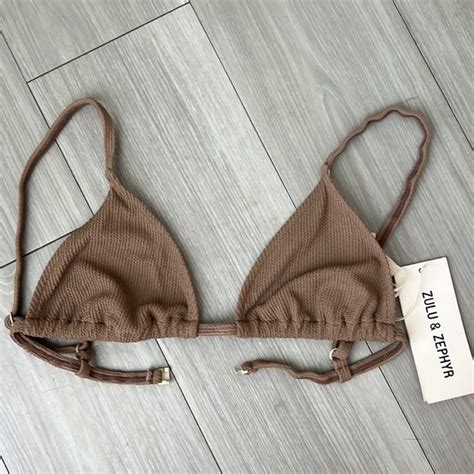 Zulu Zephyr Swim Cocoa Triangle Bikini Zulu Zephyr Poshmark