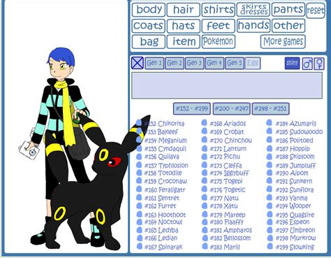 Pokemon Trainer Creator! by aPelican on DeviantArt