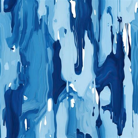 Premium AI Image | Oil Paint Blue Strokes Artistic Texture