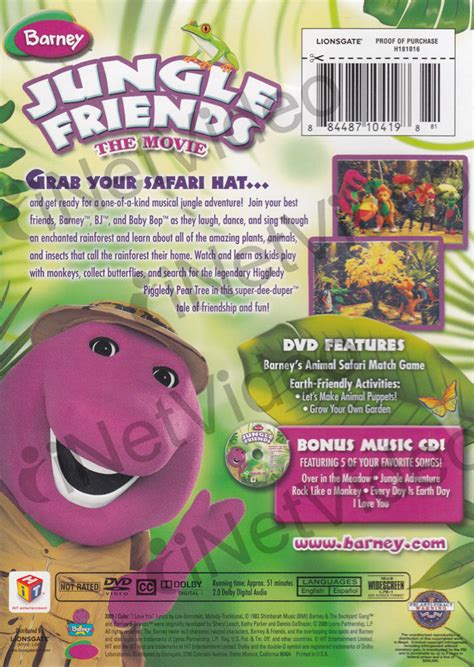 Barney - Jungle Friends (DVD + Music CD Set) on DVD Movie