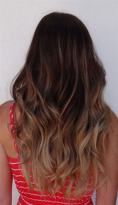 Golden Brown Hair With Ombre