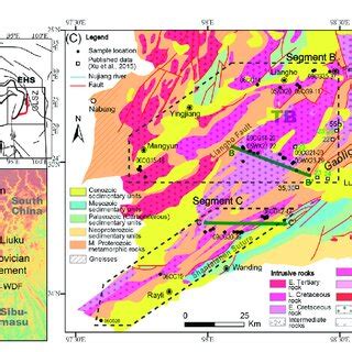 Tectonic And Geological Maps Of The Study Region A Sketch Diagram