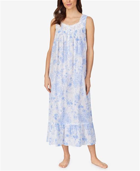 Eileen West Floral Print Cotton Ballet Nightgown Macys