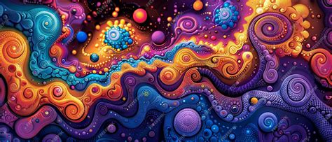 premium photo  psychedelic art patterns