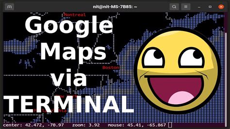 maps  linux terminal youtube