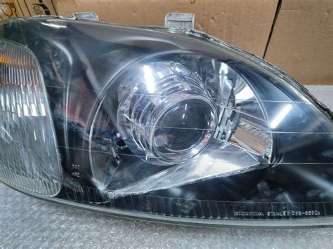 Jdm Stanley Honda Civic Black So4 So3 Ek3 Ek4 96 98 Zenki Head Lights Lamp Ebay