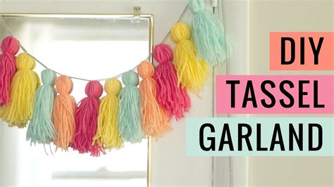 Easy DIY Yarn Tassel Garland Tutorial YouTube