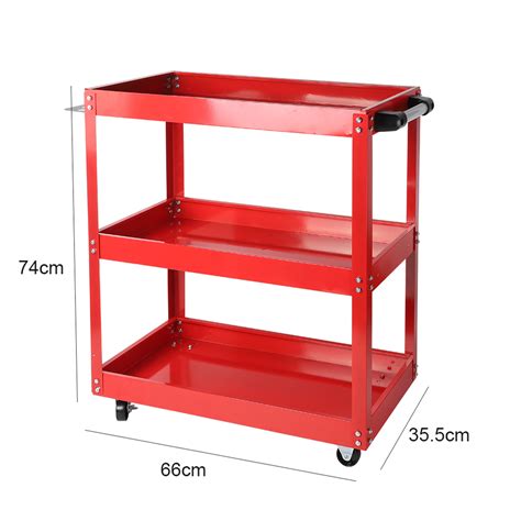 Durable Garage Tool Storage Heavy Duty Trolley Workshop Tier Wheel