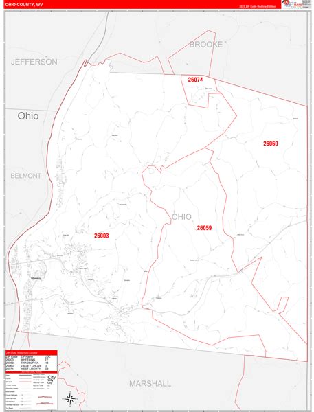 Ohio County Map By Zip Code