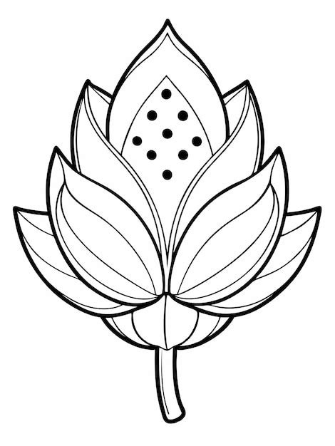 drawing   flower   dot   middle premium ai generated