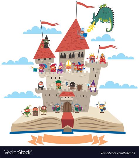 Fairy Tale Book Royalty Free Vector Image Vectorstock