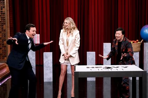 Kate Upton Sexy Legs And Boobs On The Tonight Show Starring Jimmy Fallon In New York Hot