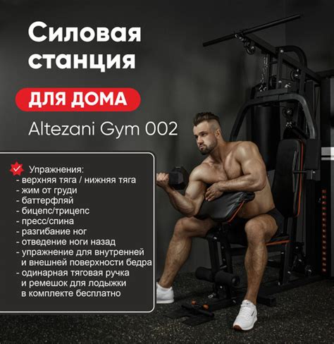 Силовая станция Altezani Gym 002 тренажер для дома, мультистанция ...