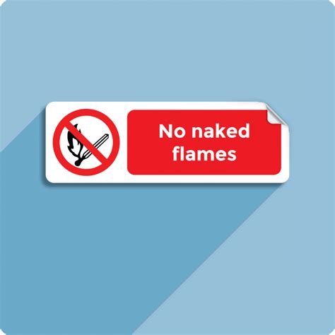 No Naked Flames Sign