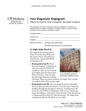 Fillable Online Ct Coronary Angiogram Cta Scan How To Prepare And