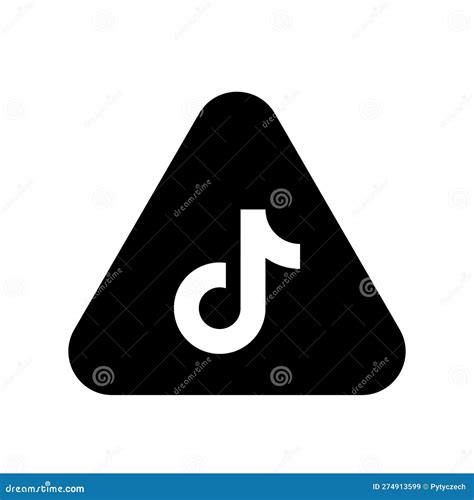 Tiktok Social Media App Icon Editorial Stock Image Illustration Of