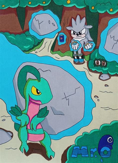 Silver The Hedgehog Vs Grovyle Fan Art Fandom