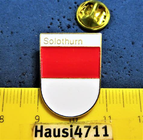 Pin Kantons Wappen Solothurn Mit Schrift Kaufen Auf Ricardo