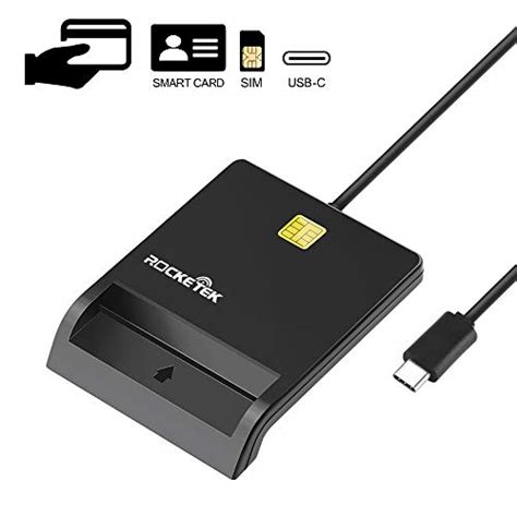 Rocketek CAC Smart Card Reader DOD Military USB Common Access Card