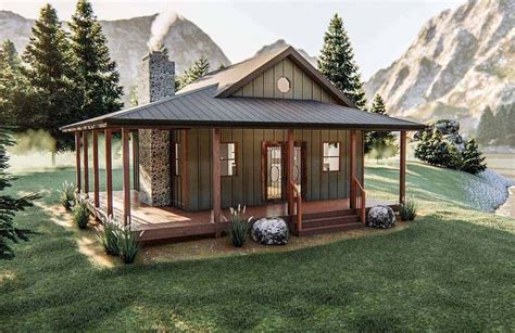 Lake Cabin House Plan Bedrms Baths Sq Ft