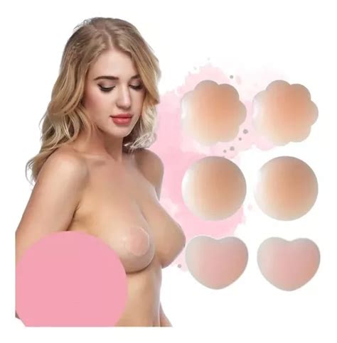 Par Pezoneras De Silicona Nude Para Escote Traje Ba O Full Mercadolibre