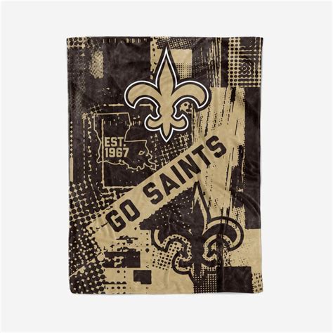 Offically Licensed Nfl 60 X 80 Raschel Throw Saints 21257495 Hsn