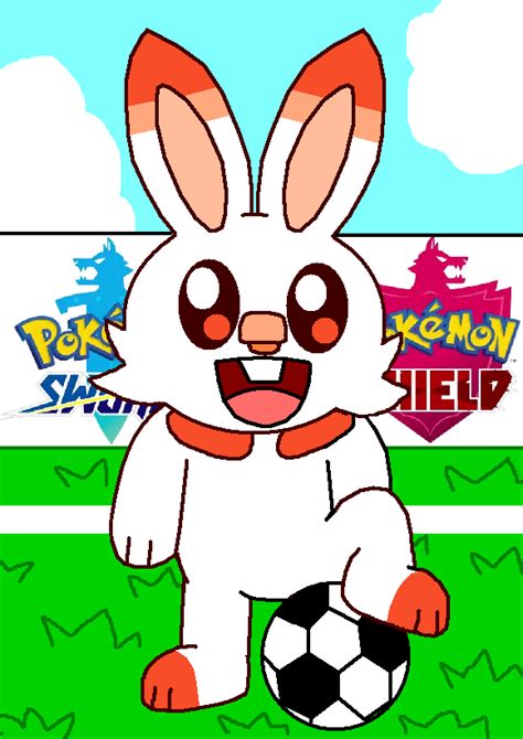 Scorbunny Play Football By Cuddlesnam On Deviantart Pokemon Football