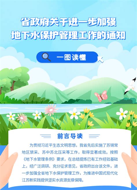 一图读懂 我省进一步加强地下水保护管理内容李明阳审核