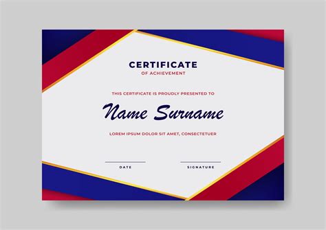 Elegant And Beautiful Certificate Template Design For Corporate Graduation And Organization