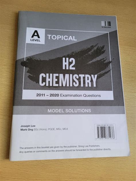 H Chemistry Topical Tys With Answers Hobbies Toys Books