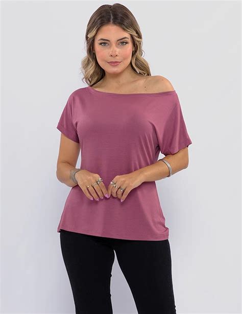 Blusa Ombro A Ombro Rosa Perfit