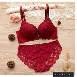 Unitrust Designer Women S Bra Panty Set Lace Push Up Solid Lingerie Set Lingerie Set Buy