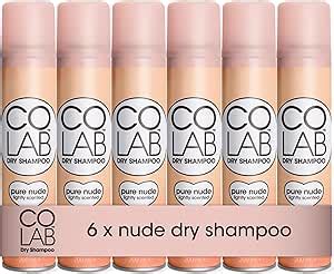 COLAB Dry Shampoo Pure Nude Pack Of Ml Lightly Scented Dry Shampoo For Sensitive