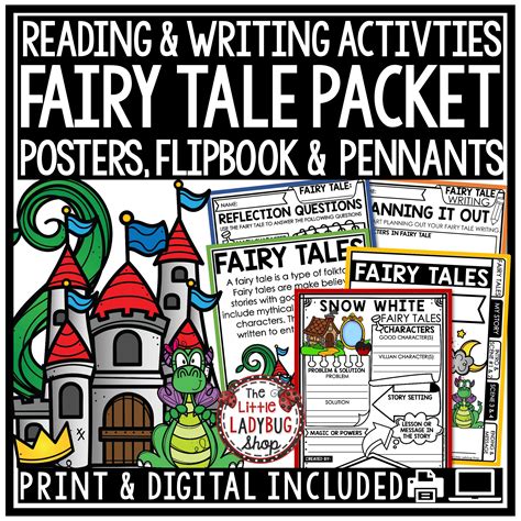 Fairy Tale Reading Unit Graphic Organizers The Little Ladybug Shop