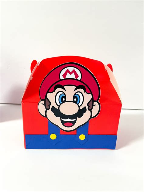 Super Mario Personalized 3d Gable Box Custom Gable Boxes Etsy