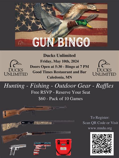 Caladonia Gun Bingo Fri May 10 2024
