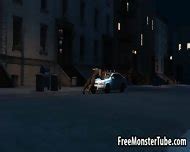 D Babe Getting Licked And Fucked By A Monster