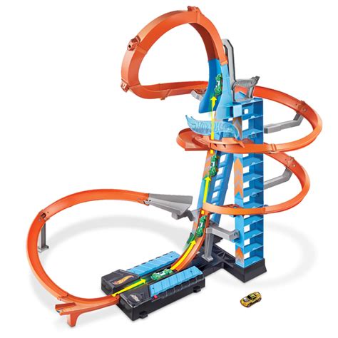 Circuit Voiture Hot Wheels Coffret Altitude Crash Mattel King Jouet Garages Et Circuits Mattel