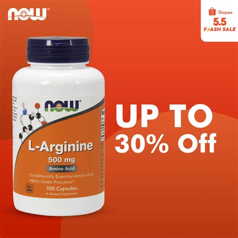 Now Foods L Arginine Mg Capsules Shopee Singapore