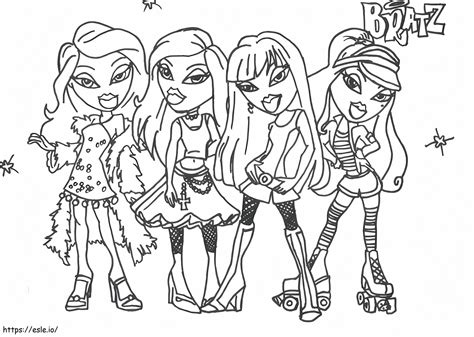 bratz coloring sheets 1