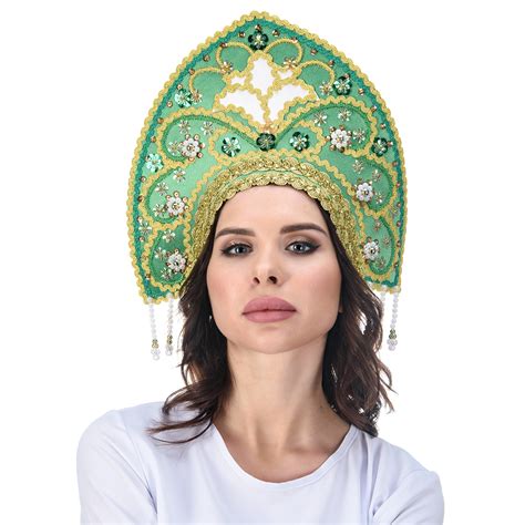 Кокошник нарядный с планкой "Василиса", арт. 800283868 — 1800 руб ...