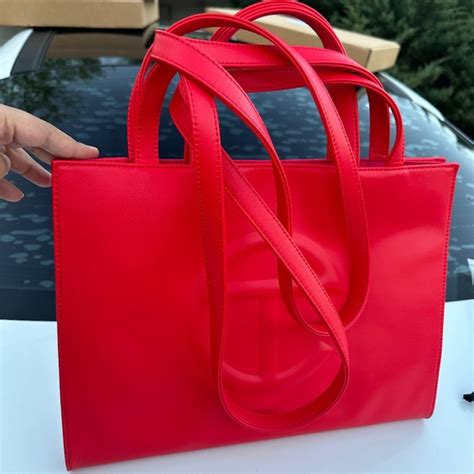 Telfar Bags Medium Telfar Shopping Bag Red Poshmark