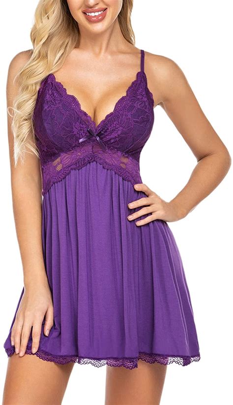 Avidlove Women Lace Nightgown Lingerie Sexy Nightie Full Slips Lace Babydoll Sleepwear Dress