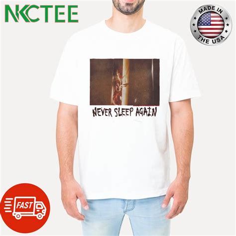 Nightmare On Elm Street Never Sleep Again Freddy Krueger Photo Shirt