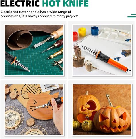 22 Pieces Electric Hot Knife Cutter Tool Kit Include Heat Cutter Multipurpose Stencil Cutter 16