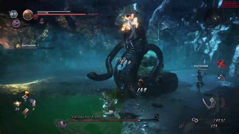 Nioh Snake Boss Gameplay Walkthrough Yatsu No Kami Youtube